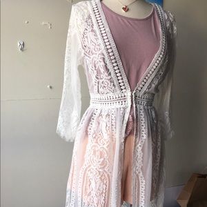 White Lace duster
